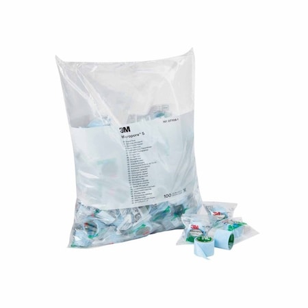 3M Micropore Medical Tape Blue 1 Inch X 1-1/2 Yard Silicone NonSterile, 500PK 2770S-1